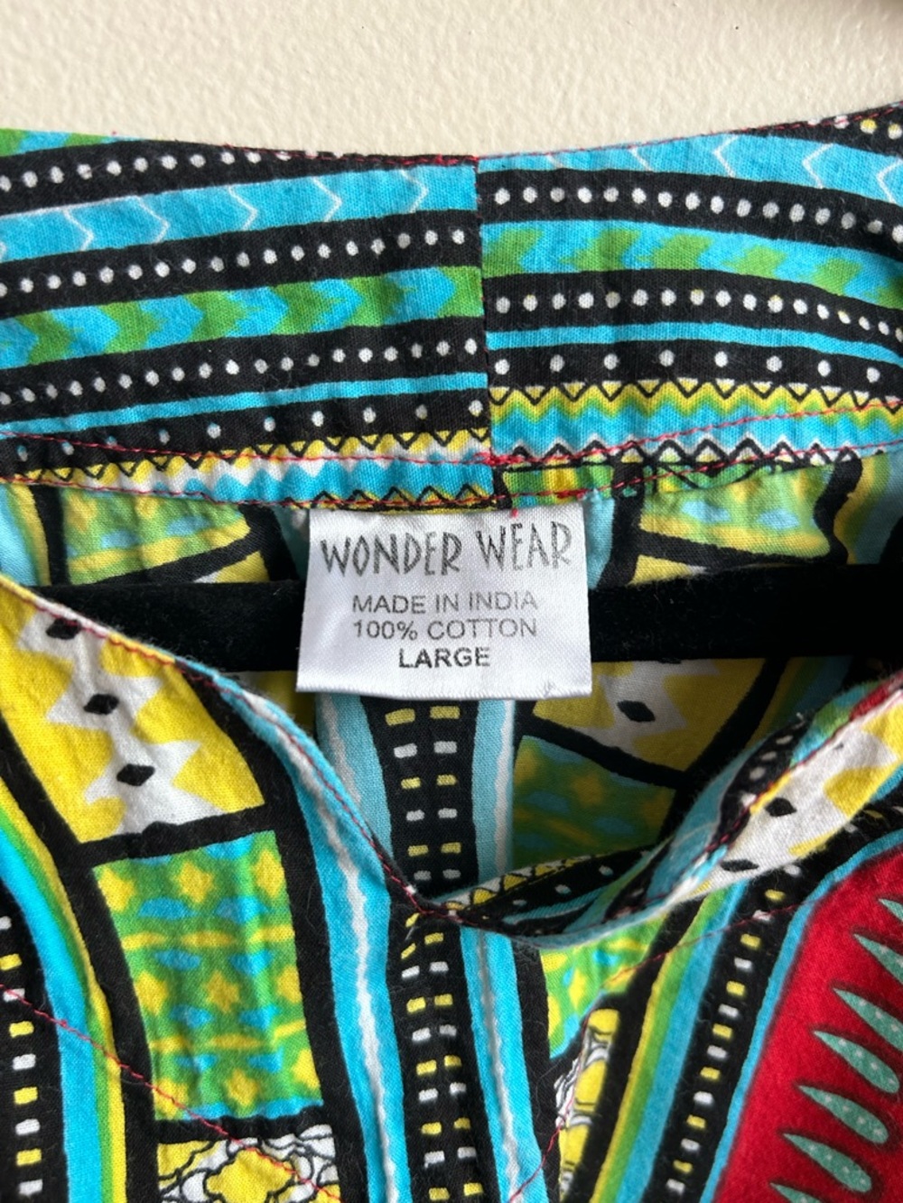 Wonder Wear Mens Traditional Cotton Dashiki Shirt L - Picture 4 of 5
